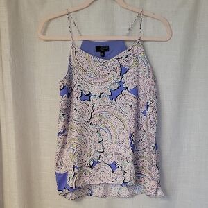 NWT The Limited Blue Paisley Top